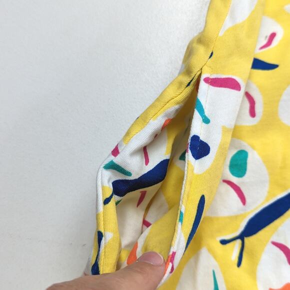 Hanna Andersson Dress Girls Size 10 Yellow Butterfly Twirly Tunic - Picture 3 of 7